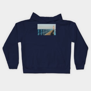 Port la Nouvelle pier. Kids Hoodie